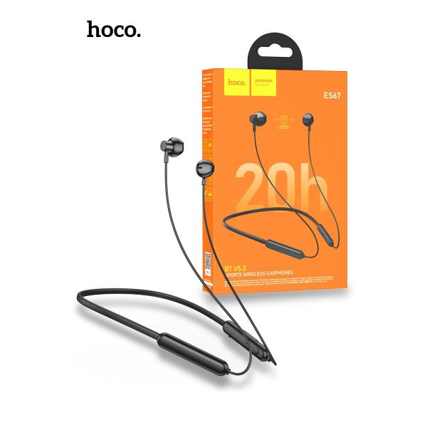 Hoco ES67 20 Hours Perception Neckband Bluetooth Earphones - Black at ...