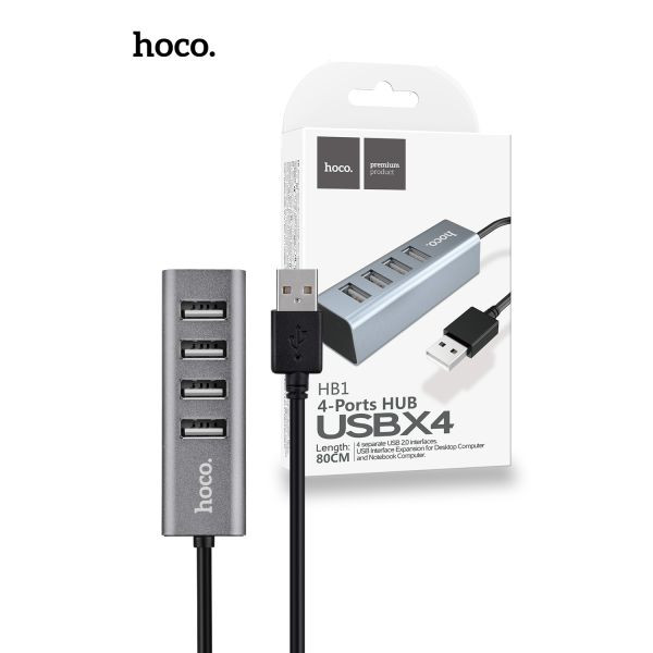 Hoco 4 USB Ports Hub at Just AUD $ 14.99+ GST - Fonelink
